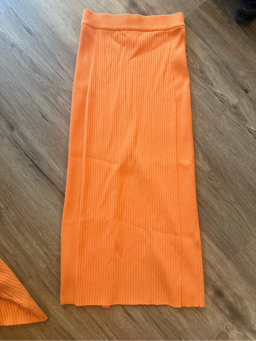 Orange Ribbed Knit Set - Picture 4 of 5